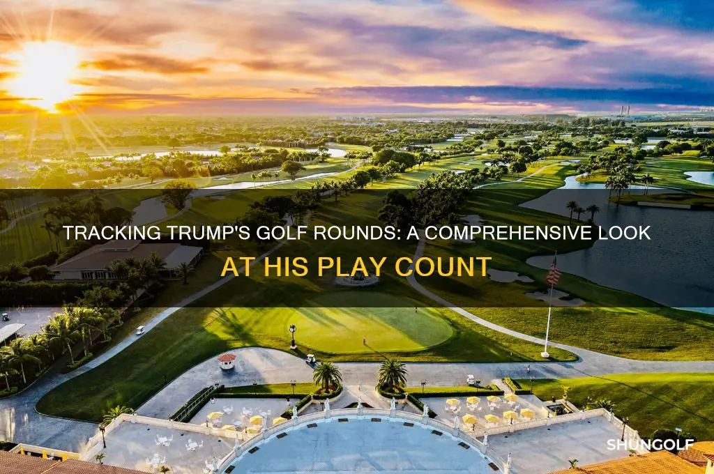 how amny rounds of golf has trump played