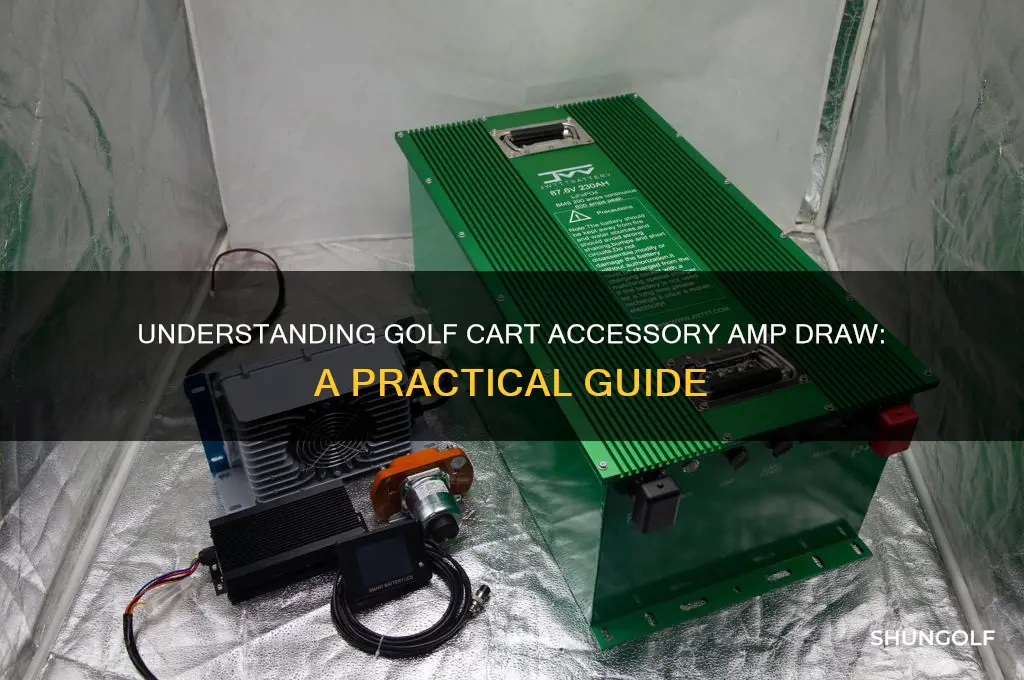 how amps do accessories on golf cart usually draw