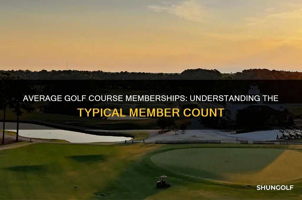 how any members at an average golf course