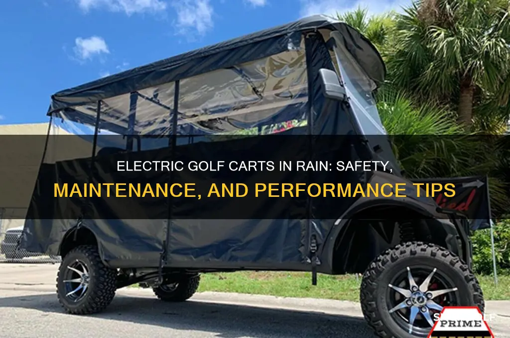 how are electric golf carts in the rain