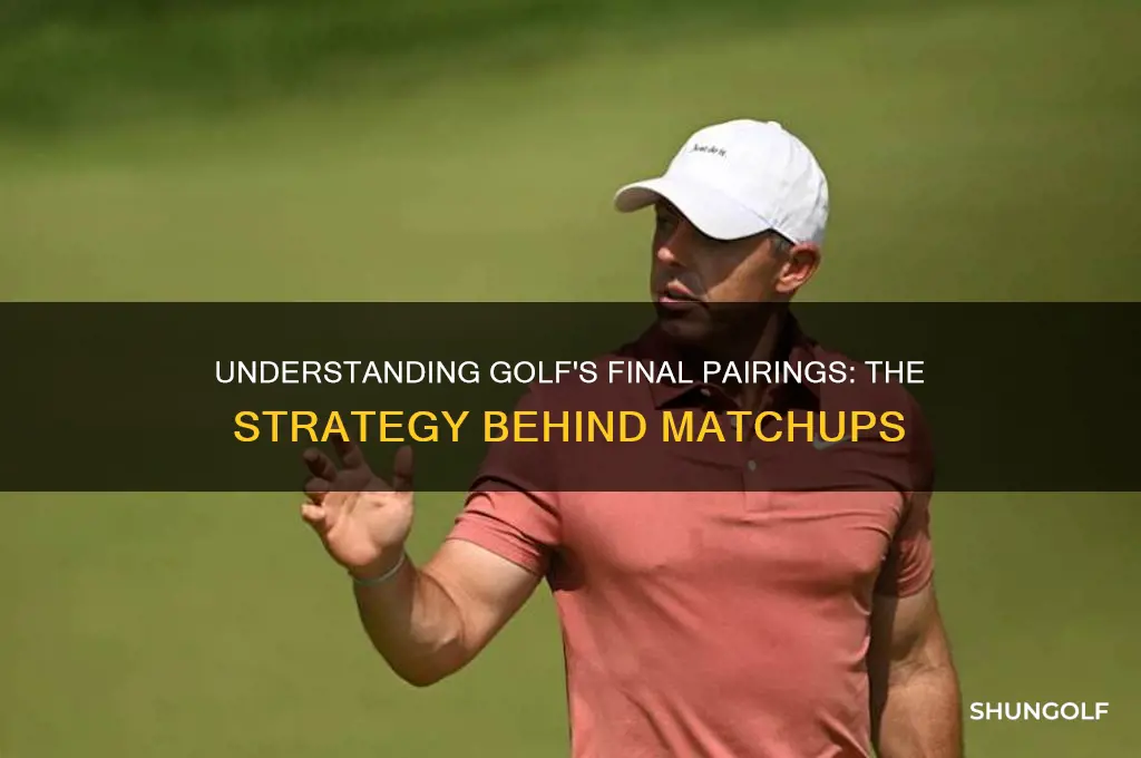 how are final pairings determined in golf