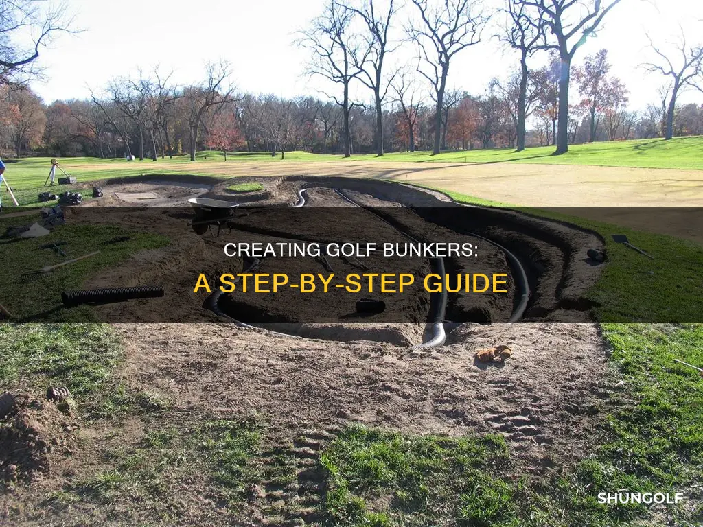 how are golf bunkers made