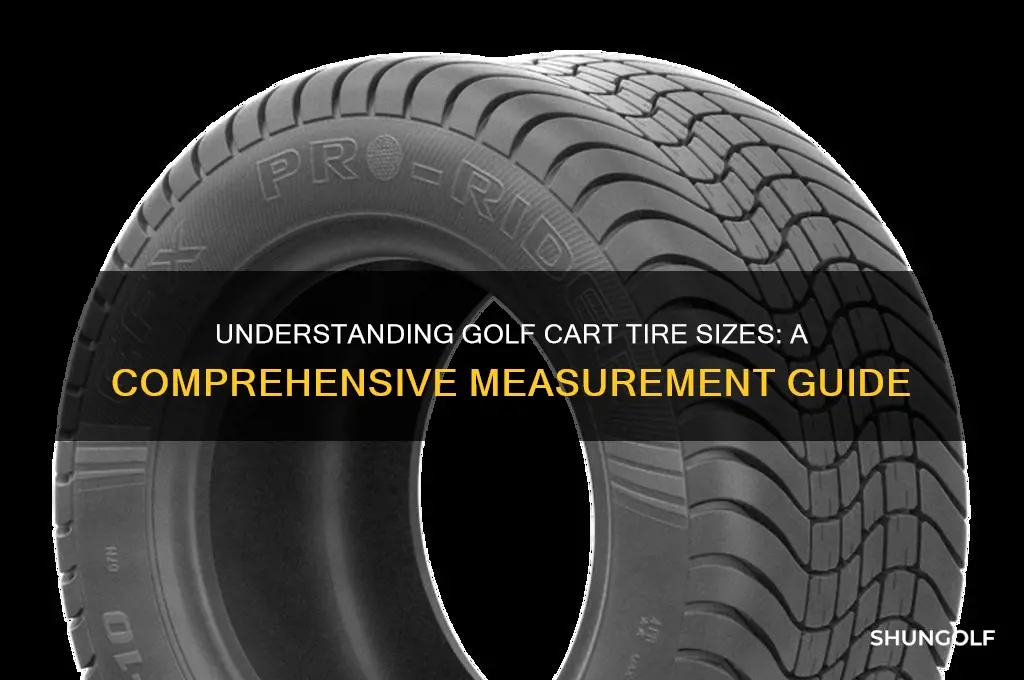 how are golf cart tires measured