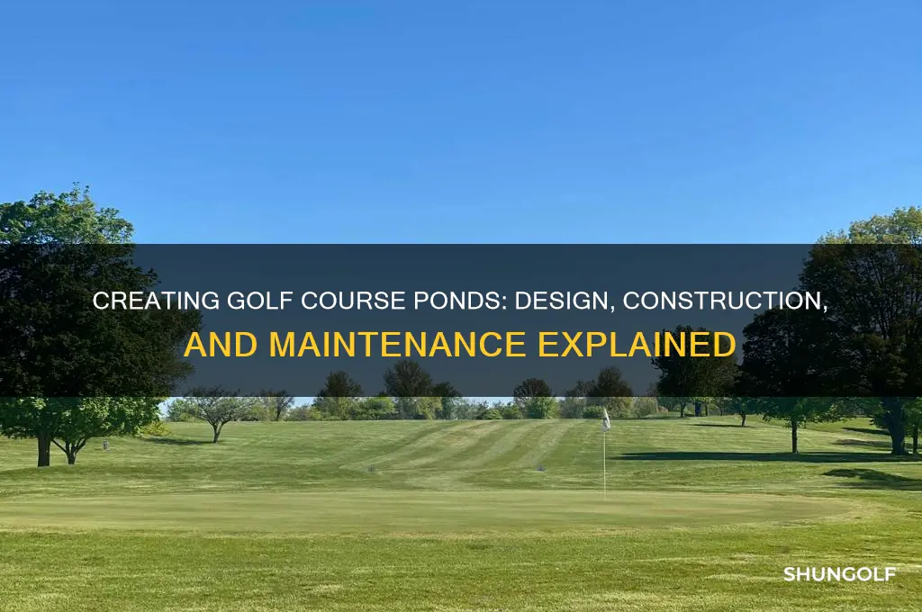 how are golf course ponds made