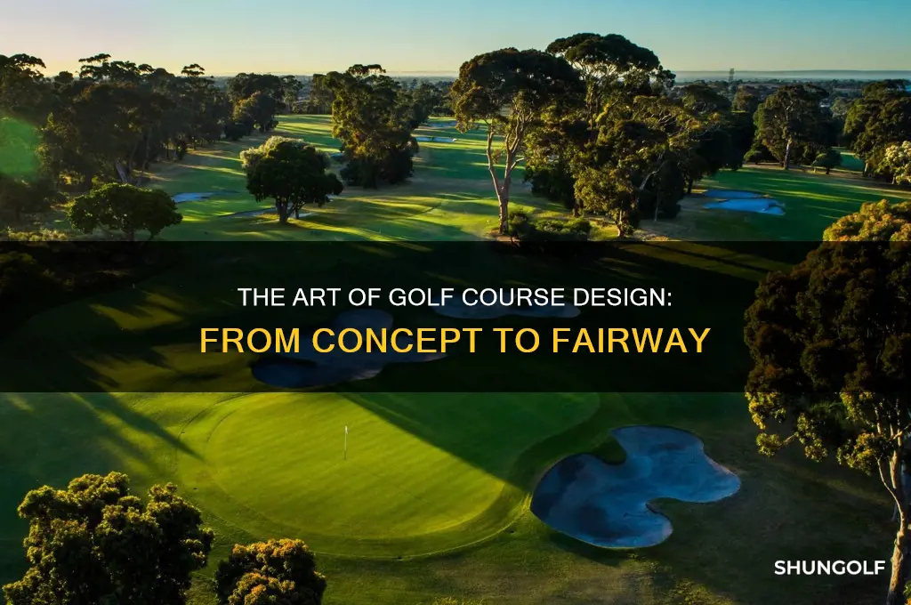 how are golf courses designed