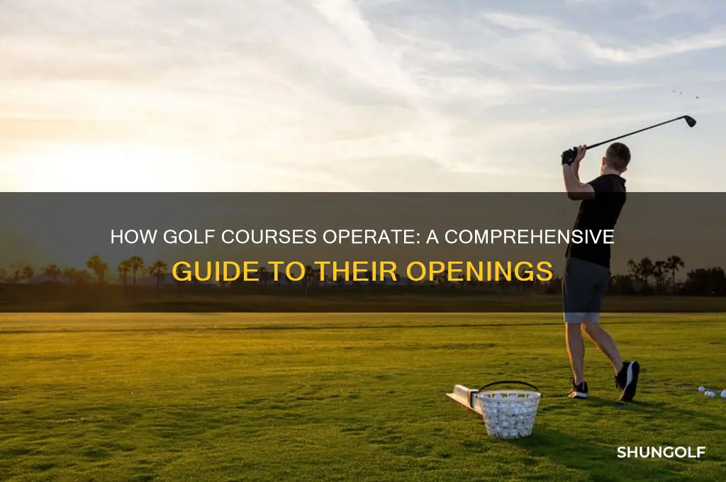 how are golf courses open