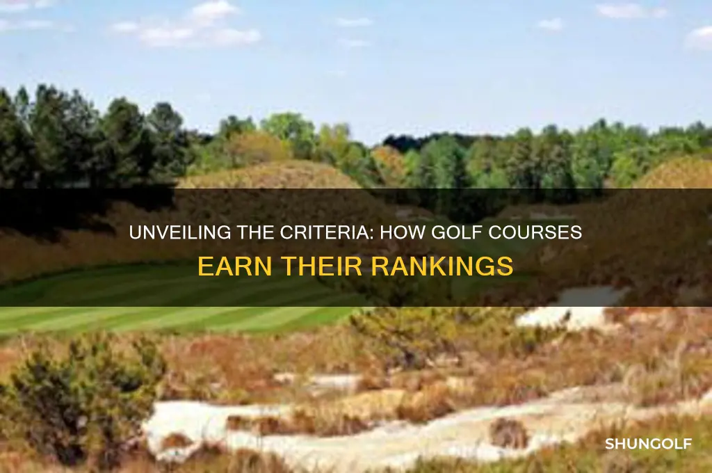 how are golf courses ranked