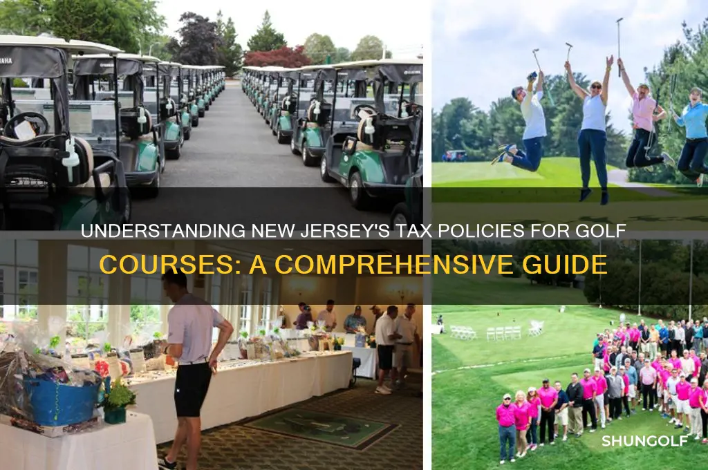 how are golf courses taxed in nj