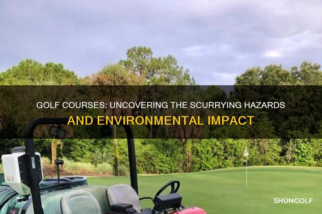 how are golf courses the worst for scurrying