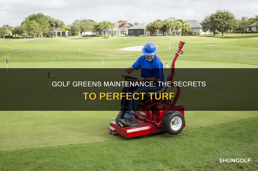 how are golf greens maintained