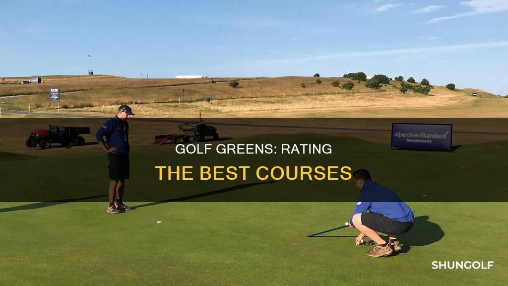how are golf greens rated