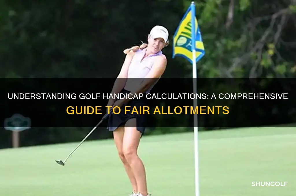 how are golf handicap allotments determined