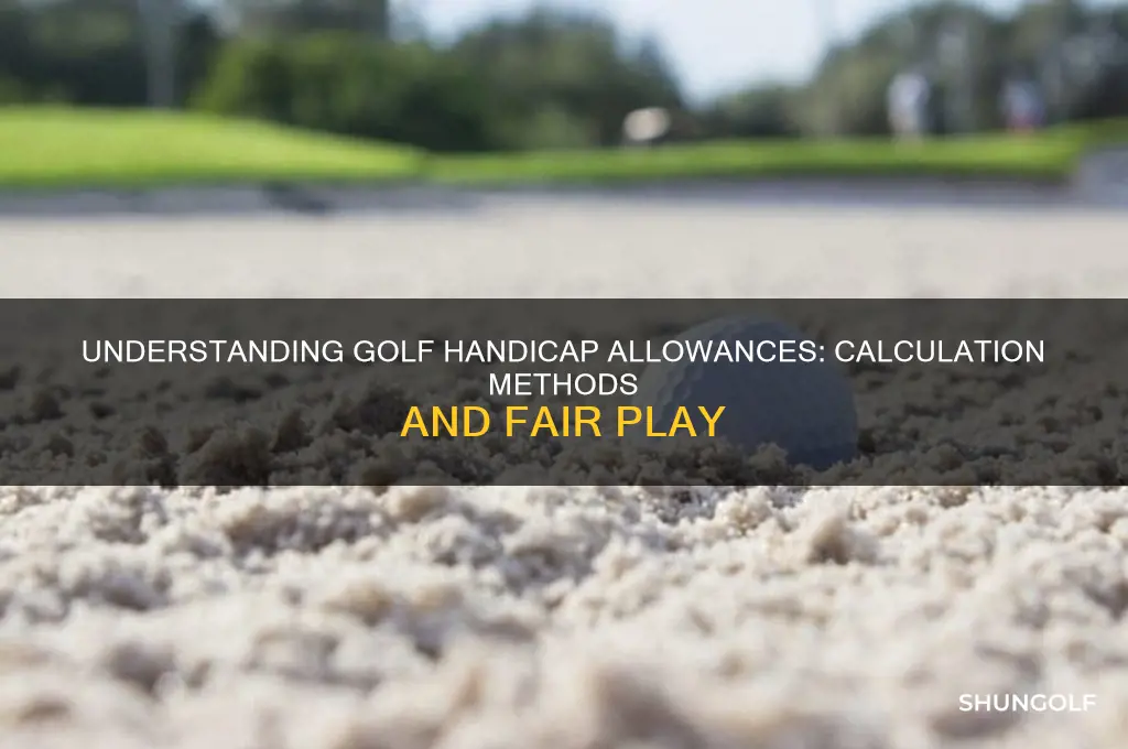how are golf handicap allowances determined