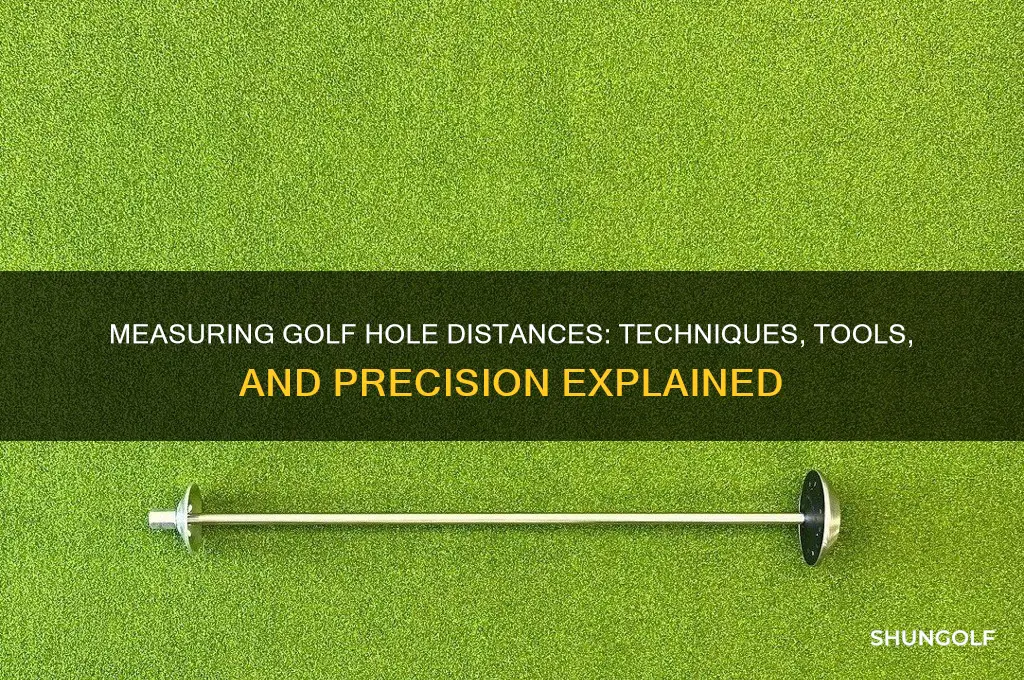 how are golf hole distances measured