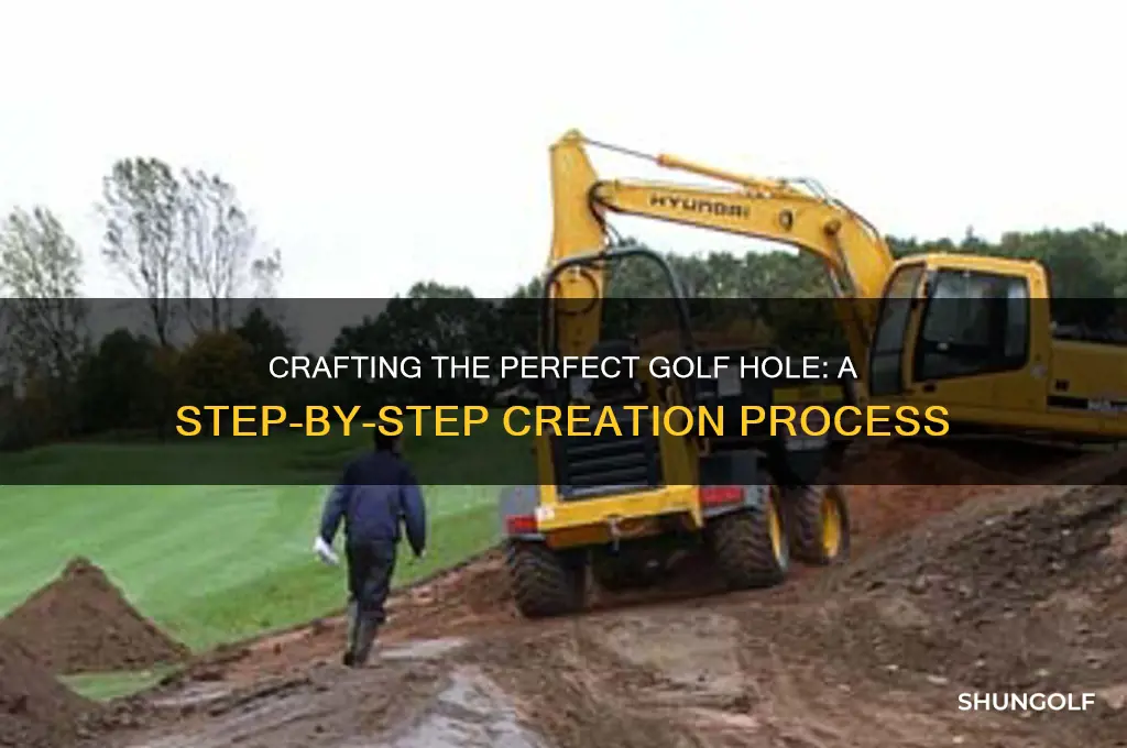 how are golf holes made