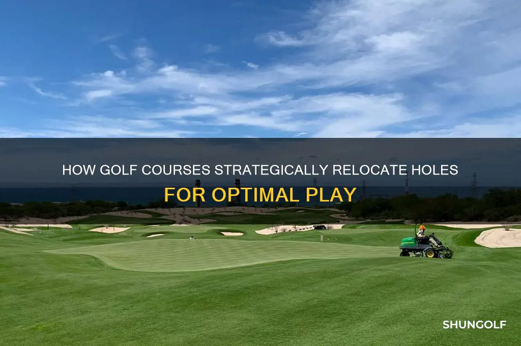 how are golf holes move