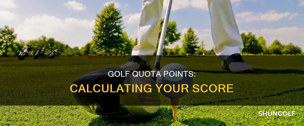 how are golf quota points calculated