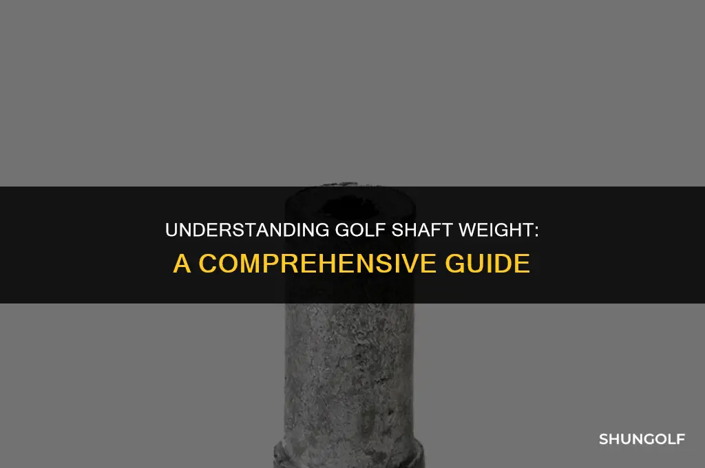 how are golf shaft meausured in weight