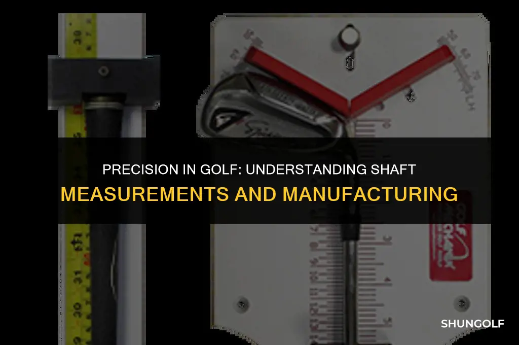 how are golf shafts measured manufactured