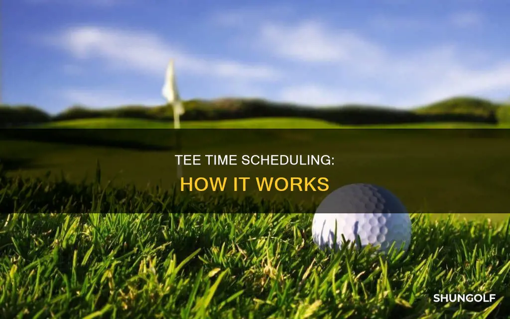 how are golf tee times determined
