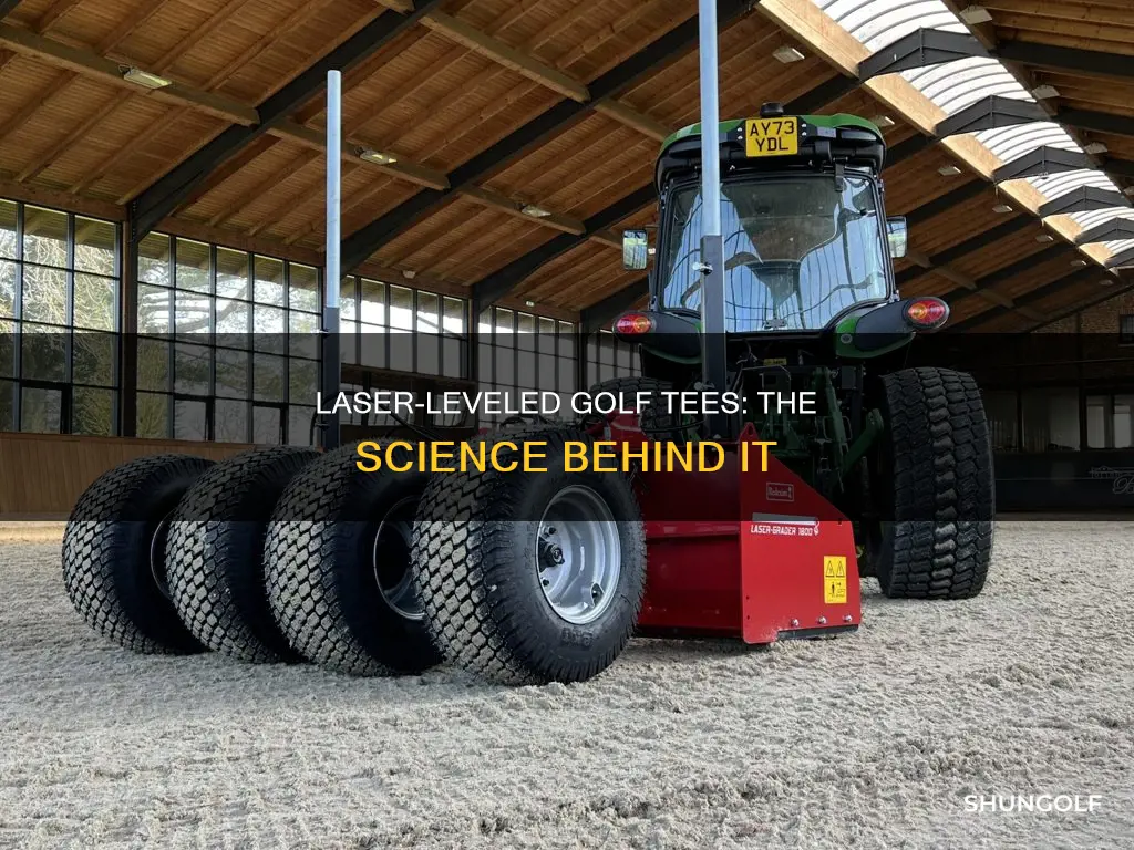 how are golf tees laser leveled