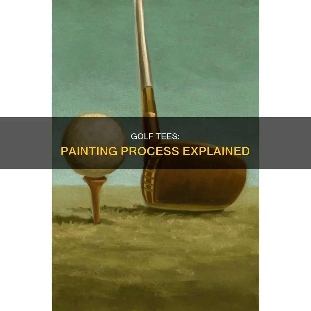 how are golf tees painted