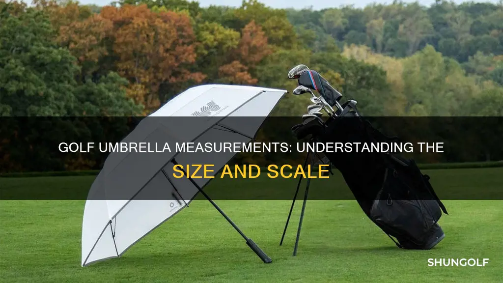 how are golf umbrellas measured