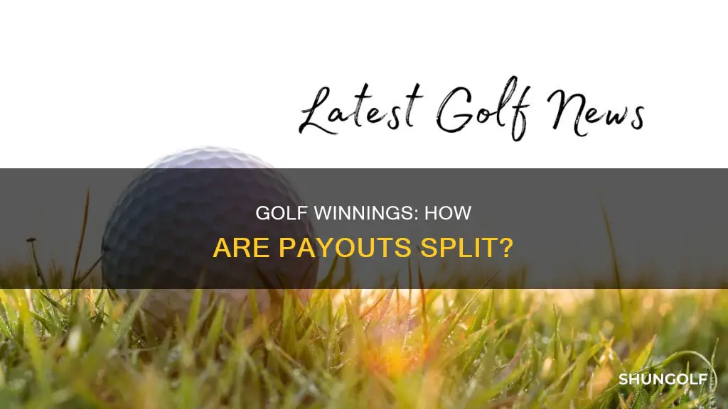how are golf winnings split