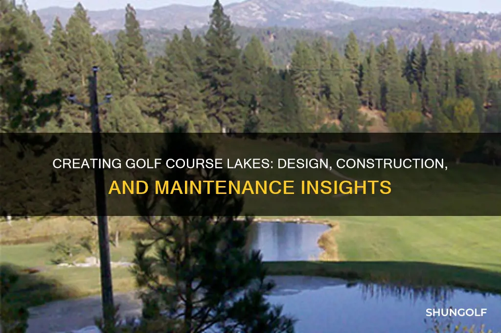 how are lakes built on golf courses