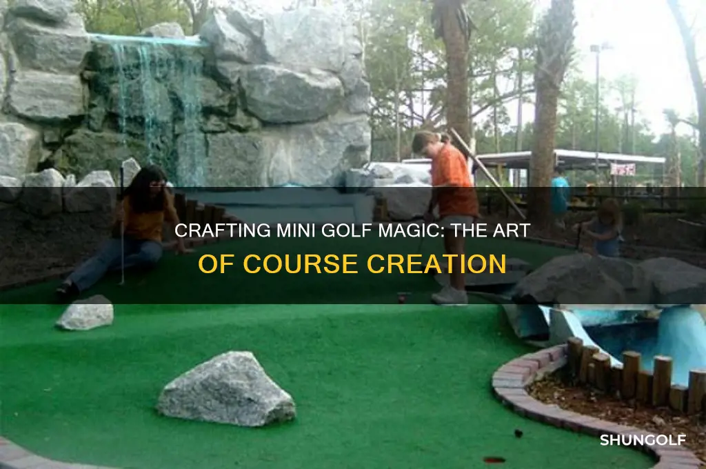 how are miniature golf courses made