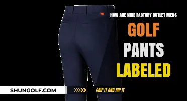 Understanding Nike Factory Outlet Men's Golf Pants Labeling System
