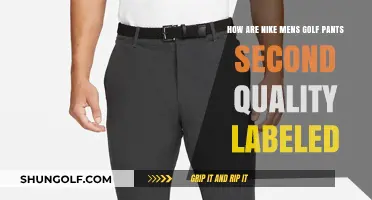 Understanding Nike Men's Golf Pants Second Quality Labeling Process