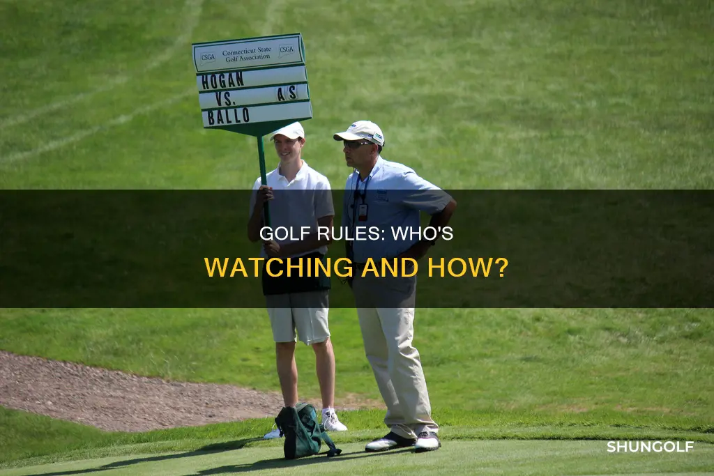 how are rules enforced in golf