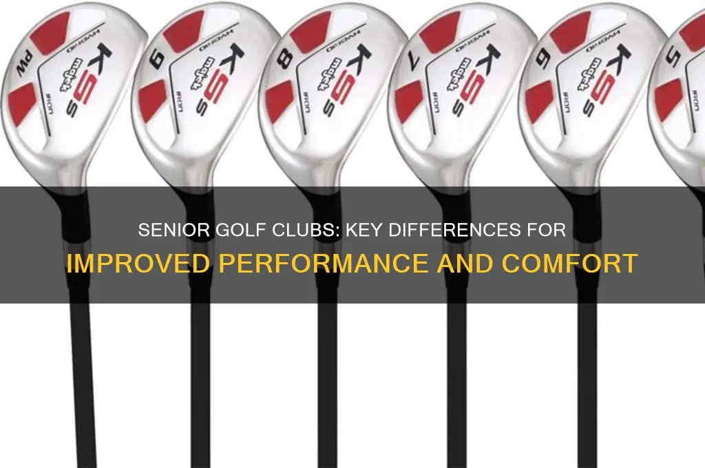 how are senior golf clubs difference