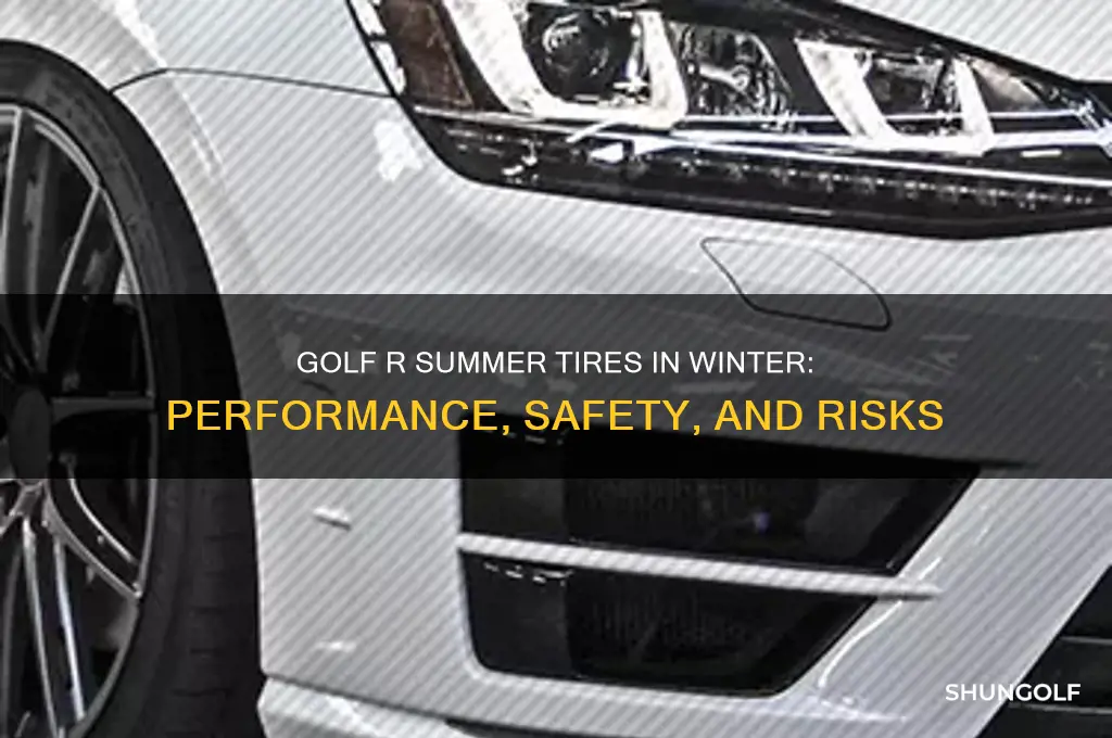 how are the golf r summer tires in winter