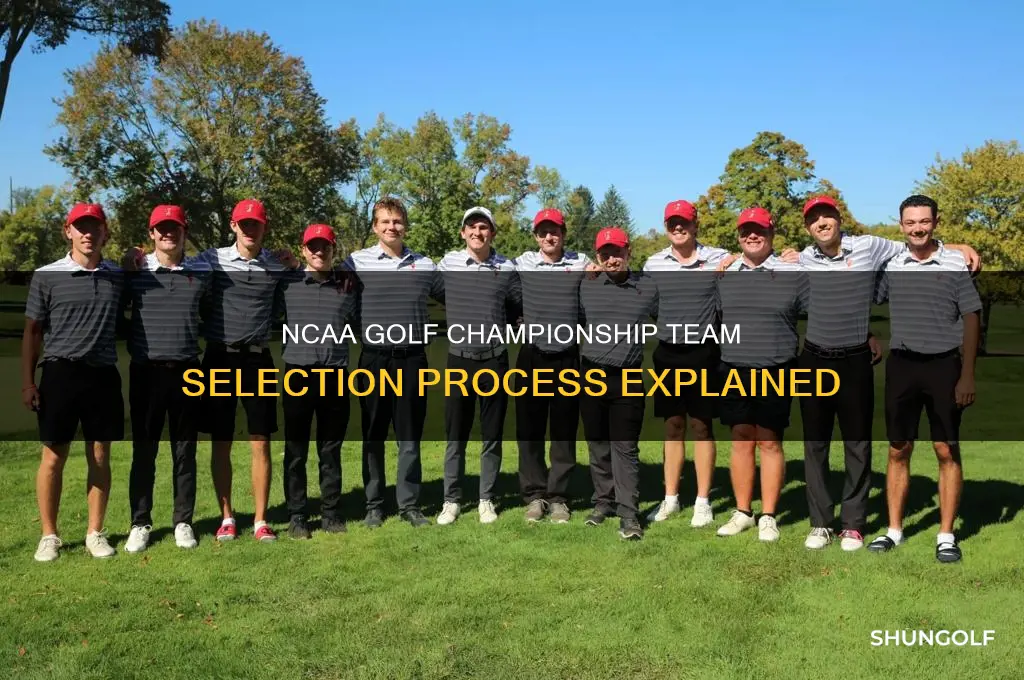 how are the teams for the ncaa golf championship decided