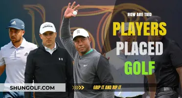Golf Ranking: Breaking Ties and Player Placement