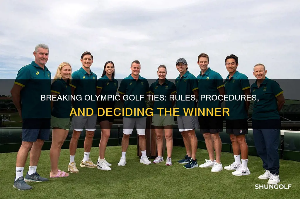 how are ties broken in olympic golf