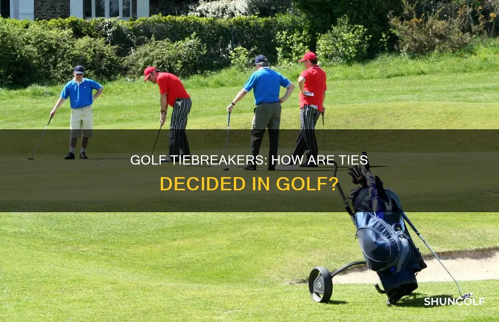 how are ties paid in golf
