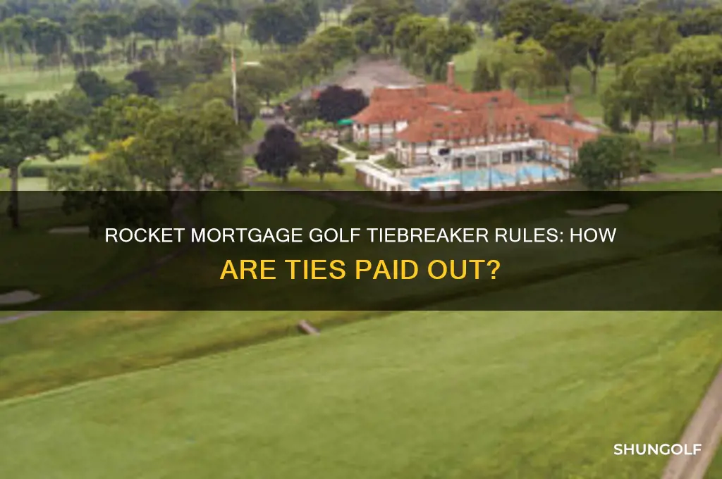 how are ties paid in the rocket mortgage golf