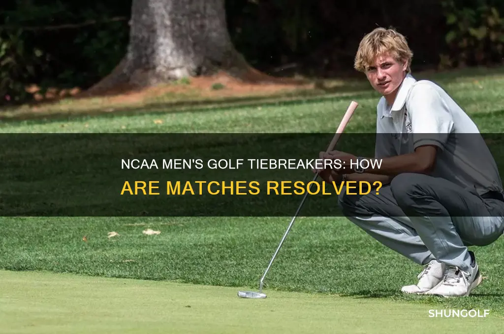 how are ties resolved in ncaa mens golf