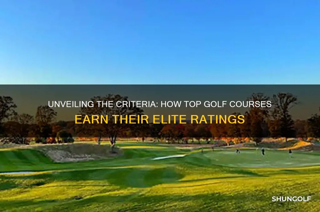 how are top golf courses rated