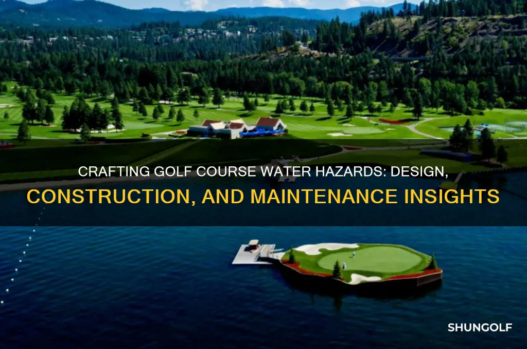 how are water hazards built on golf courses