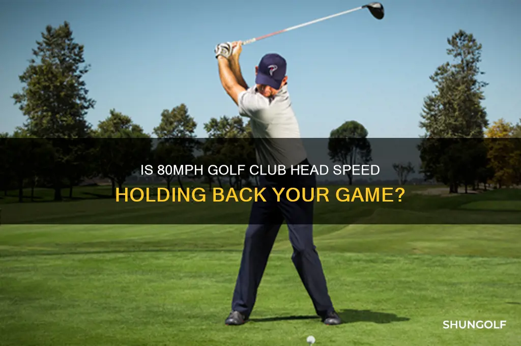 how bad is a 80mph golf club head speed