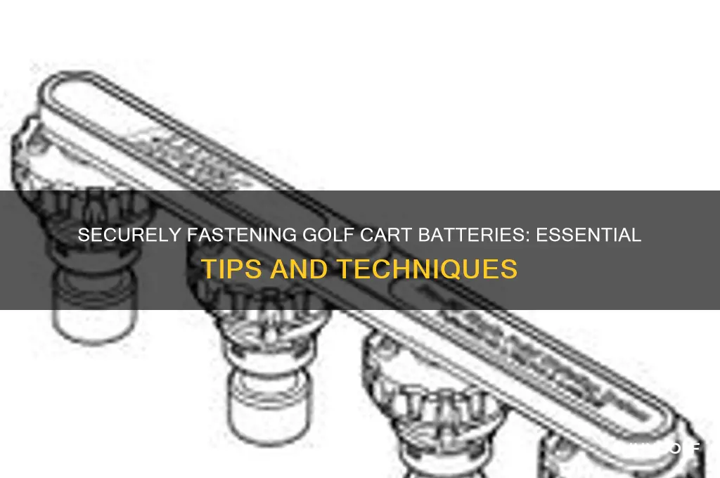 how batteries are fastened in golf carts