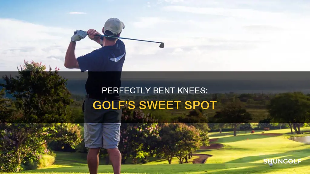 how bent should knees be golf