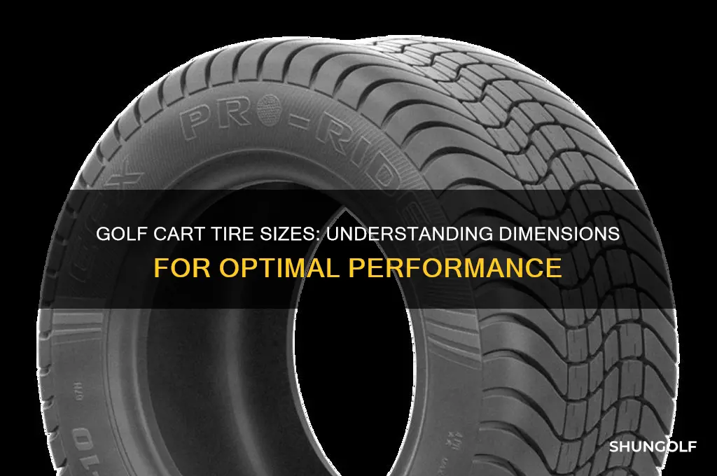 how big are golf cart tires