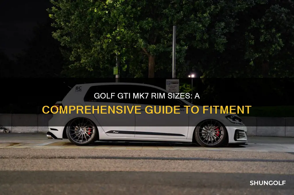 how big are golf gti mk7 rims