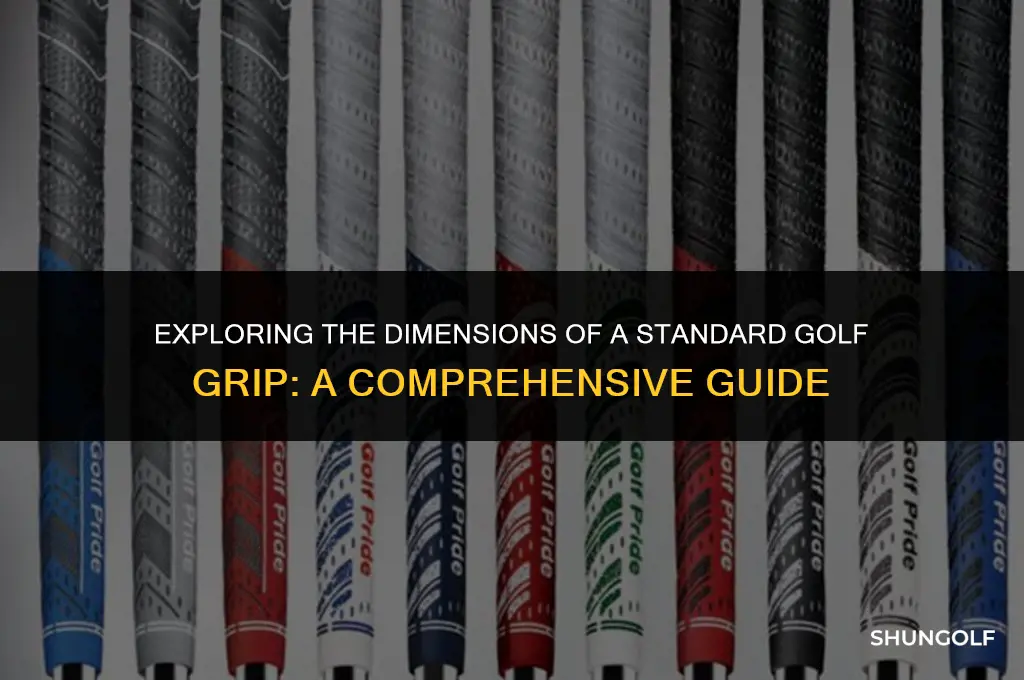 how big around is a standard golf grip