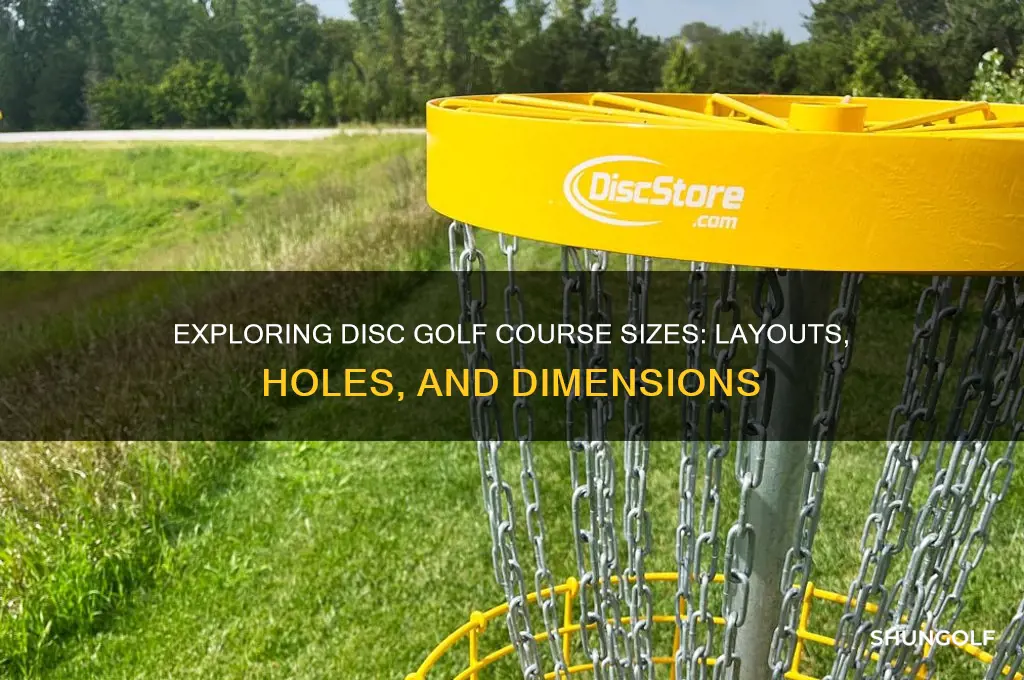 how big is a disc golf course